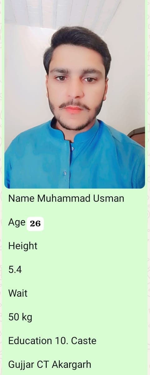 M Usman Muhammad - Groom